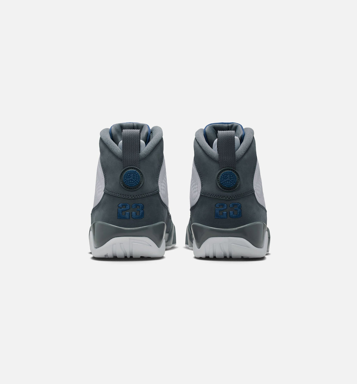 Air Jordan 9 Retro Flint Grey and French Blue Men's Lifestyle Shoe - White/French Blue/Flint Grey