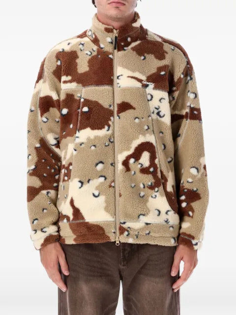 Obey camo-pattern fleece jacket