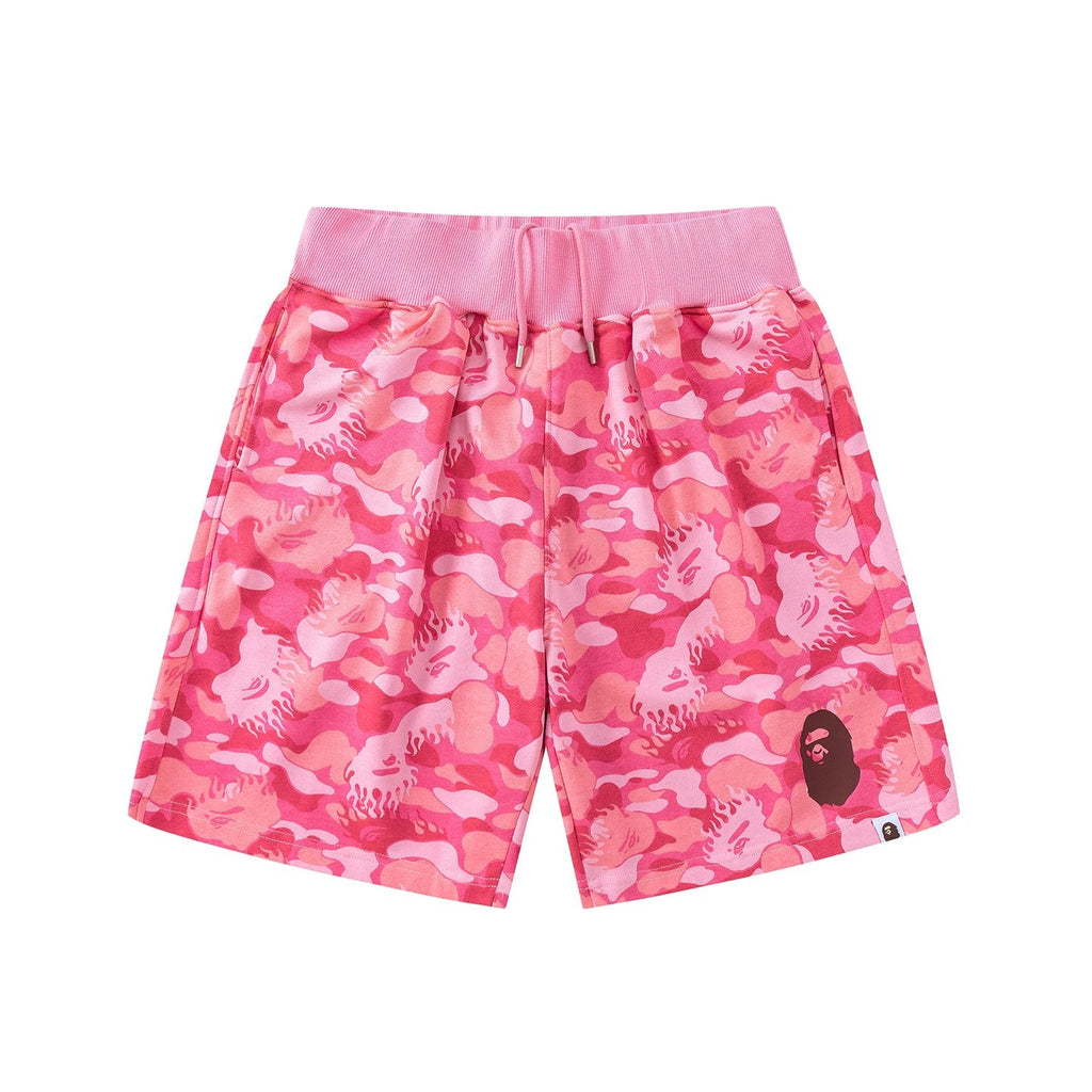 BAPE Camouflage Ape-Head Graphic Shorts