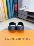 Louis Vuitton Men's Black Slide Sandals